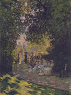 Claude Monet Parisians in Parc Monceau France oil painting art